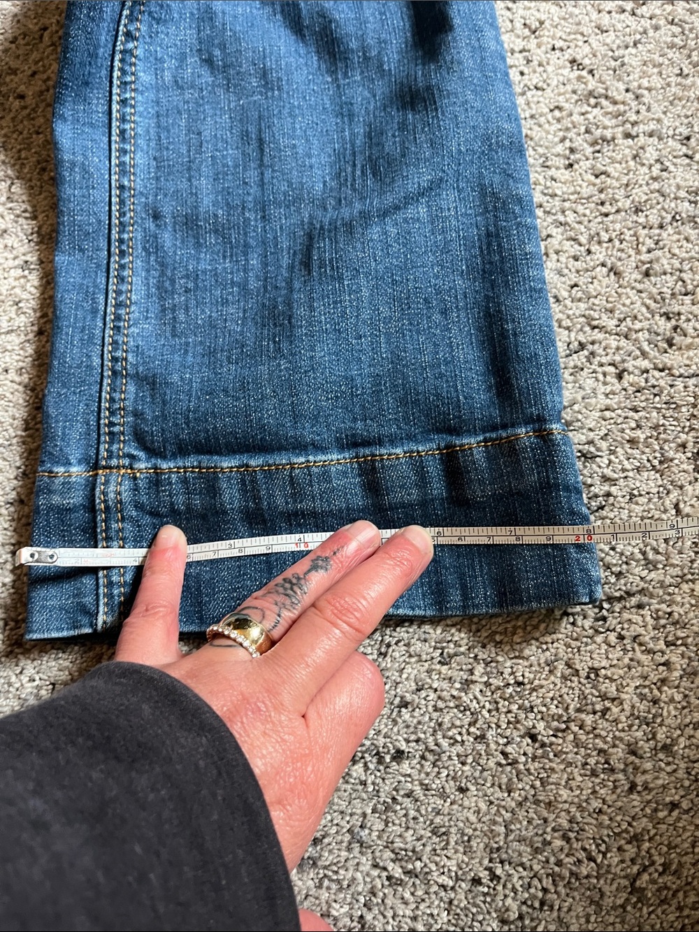 Pilcro Cropped Straight Jeans with Double-Waist Buttons Adorable Size 26 - Picture 7 of 8